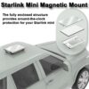 Magnetic Car Mount for Starlink Mini with Aluminum Base and PC Construction, No Signal Blocking