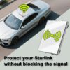 Magnetic Car Mount for Starlink Mini with Aluminum Base and PC Construction, No Signal Blocking