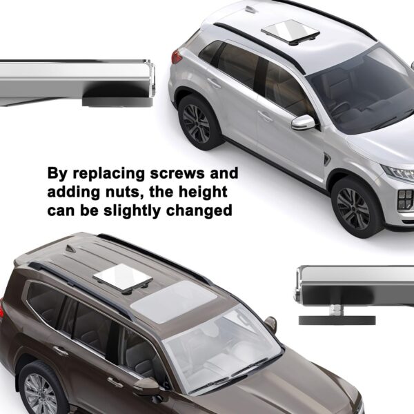 Magnetic Car Mount for Starlink Mini with Aluminum Base and PC Construction, No Signal Blocking