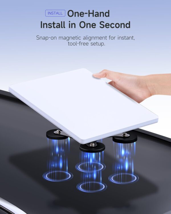 Magnetic Mount for Starlink Mini 109 kg for RV, Truck, Boat, Aluminum