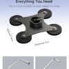 Magnetic Mount for Starlink Mini 109 kg for RV, Truck, Boat, Aluminum