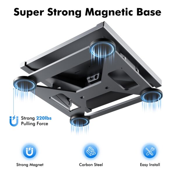 Upgraded 30° Magnetic Mount for Starlink Mini with Magnets of 100kg Strength