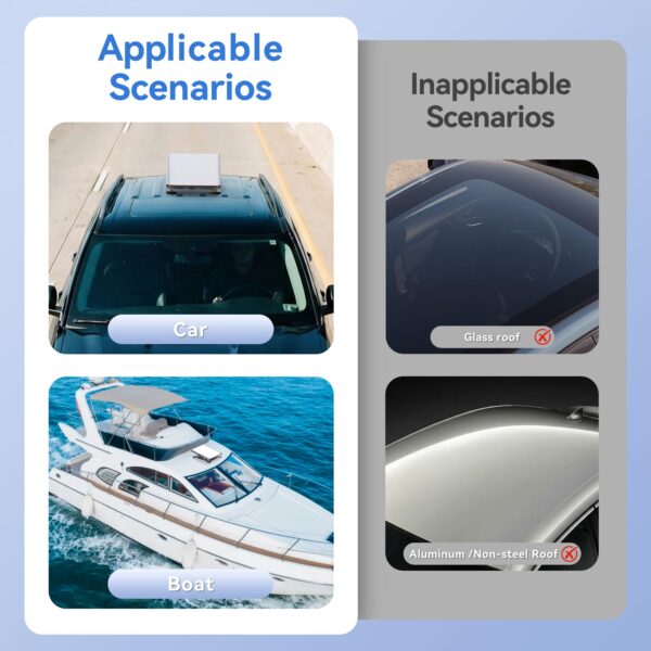 Upgraded 30° Magnetic Mount for Starlink Mini with Magnets of 100kg Strength