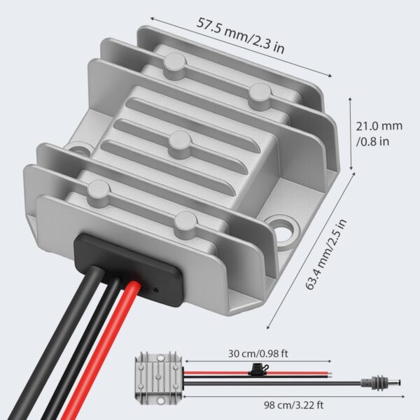 DC-DC Step-Up Converter 12V/24V to 30V 3.5A for Starlink Mini with Built-in Fuse