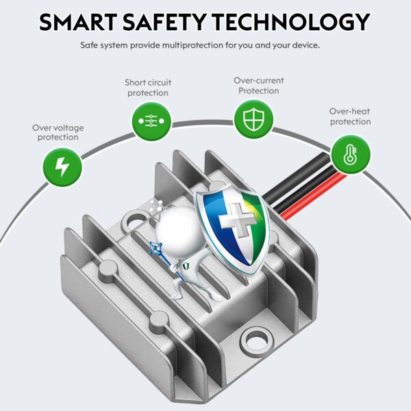 DC-DC Step-Up Converter 12V/24V to 30V 3.5A for Starlink Mini with Built-in Fuse