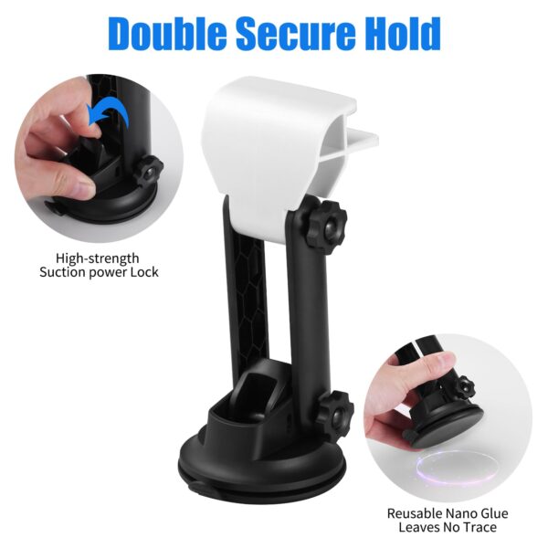 Car Dashboard Mount for Starlink Mini – Adjustable Suction Cup