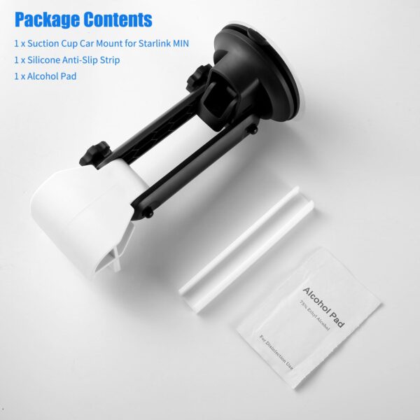 Car Dashboard Mount for Starlink Mini – Adjustable Suction Cup