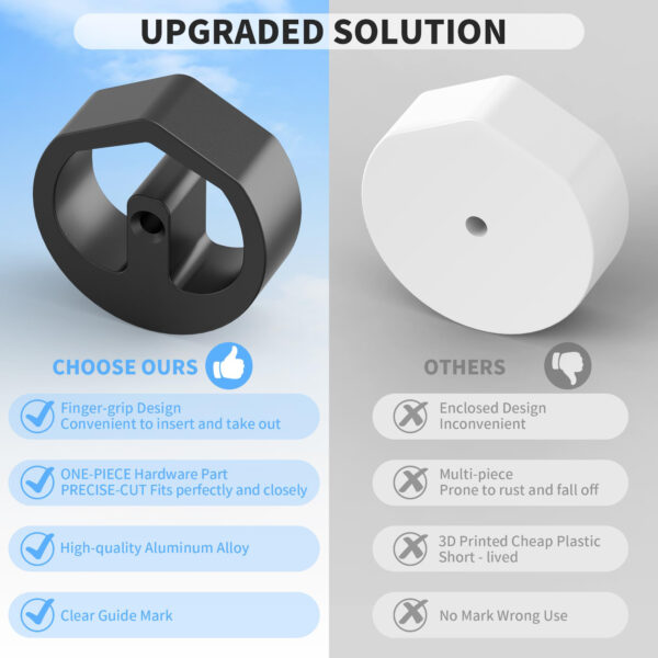 Aluminum Tripod Adapter for Starlink Mini – 1/4"-20 Thread