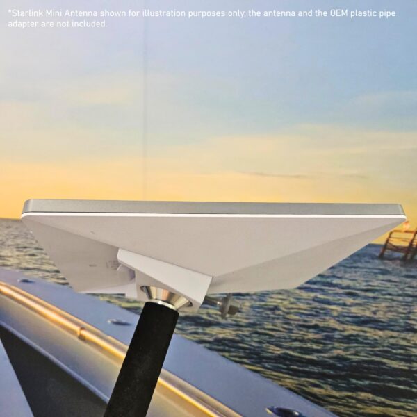Rod Holder Mount for Starlink Mini Antenna – Flat Base for Boats and Yachts
