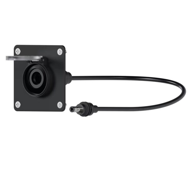 Waterproof Pass-Through DC 5.5x2.1 Socket for Starlink Mini with Spring-Loaded Flap
