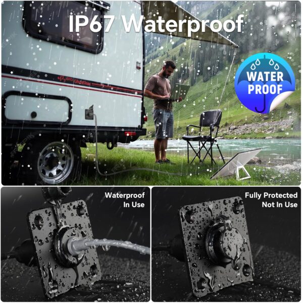 Waterproof Pass-Through Female DC 5.5x2.1 Socket for Starlink Mini (1 pc.)