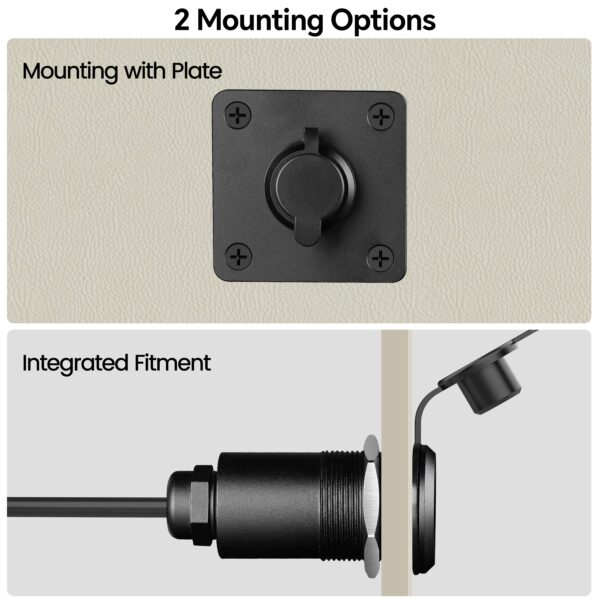 Waterproof Pass-Through Female DC 5.5x2.1 Socket for Starlink Mini (1 pc.)