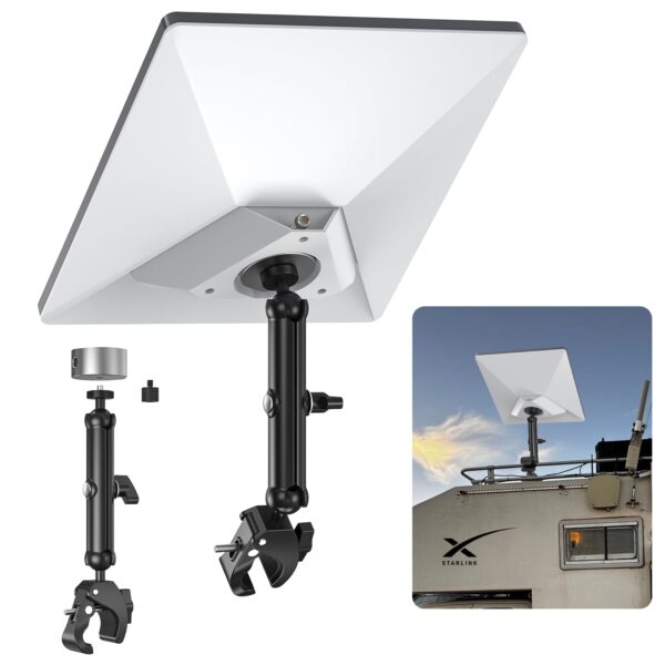 2025 Starlink Mini Pole Mount with Tripod Aluminum Adapter