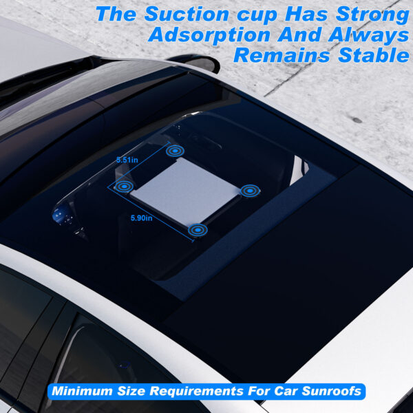 Suction Cup Mount for Starlink Mini – Designed for Vehicle Windshields and Roofs