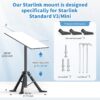 Starlink Gen 3 Camping and RV Tripod Mount with Ground Spikes and Pipe Adapter